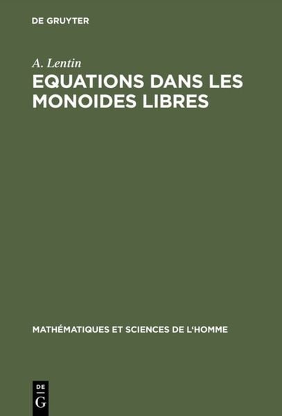 Produktbild: Equations dans les monoides libres