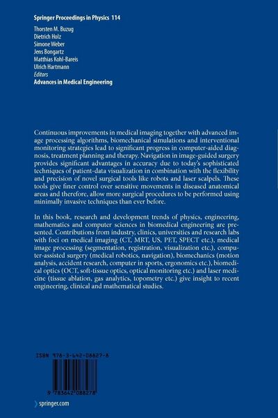Produktbild: Advances in Medical Engineering