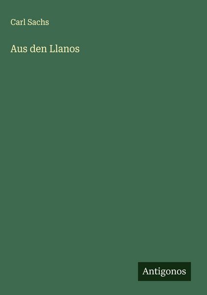 Produktbild: Aus den Llanos