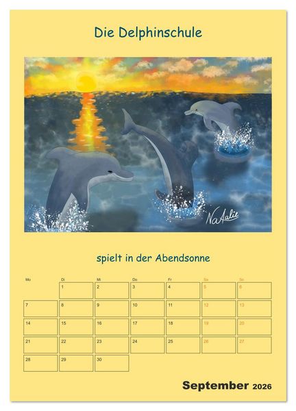Produktbild: Wasserbewohner (Wandkalender 2026 DIN A3 hoch), CALVENDO Monatskalender