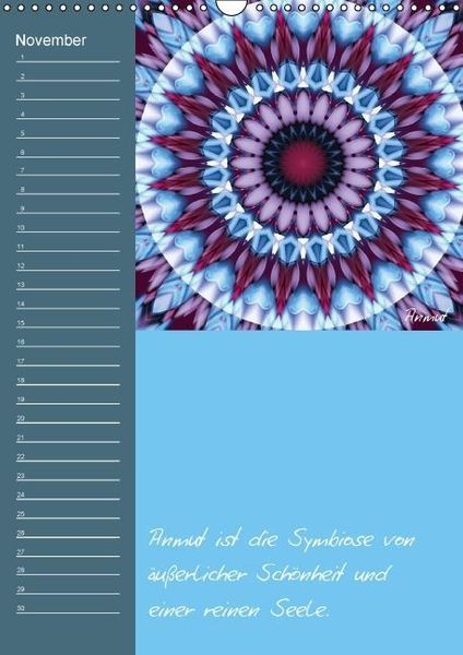 Produktbild: Mandala - Spiegel der Seele / immerw&auml;hrender Geburtstagskalender (Wandkalender immerw&auml;hrend DIN A3 hoch)