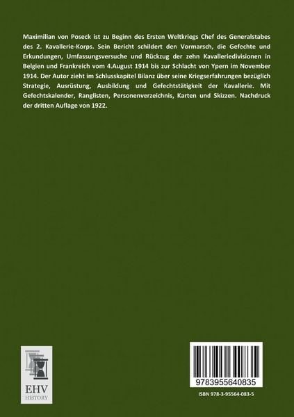 Produktbild: Die deutsche Kavallerie 1914 in Belgien und Frankreich