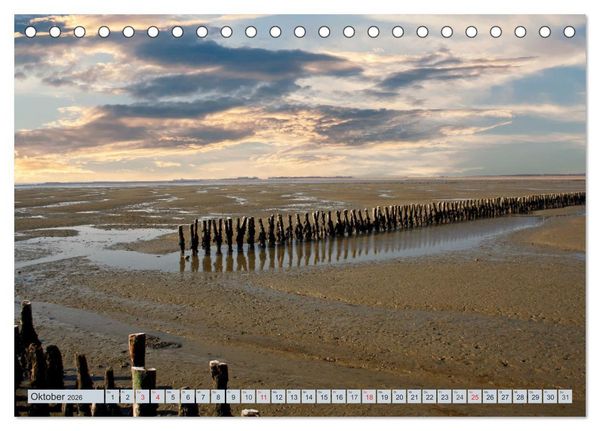 Produktbild: Langeoog - Natur Pur (Tischkalender 2026 DIN A5 quer), CALVENDO Monatskalender