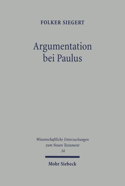 Produktbild: Argumentation bei Paulus gezeigt an R&ouml;m 9-11