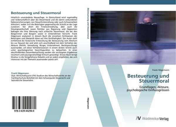 Produktbild: Besteuerung und Steuermoral