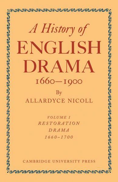 Produktbild: History of English Drama, 1660 1900