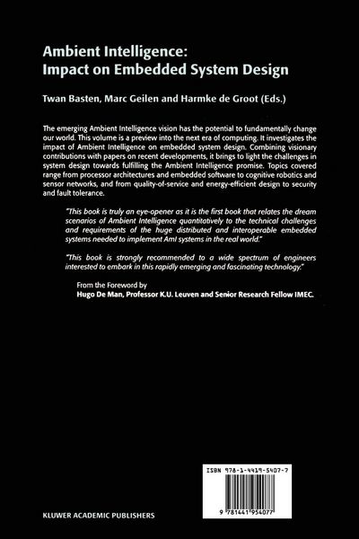 Produktbild: Ambient Intelligence: Impact on Embedded System Design