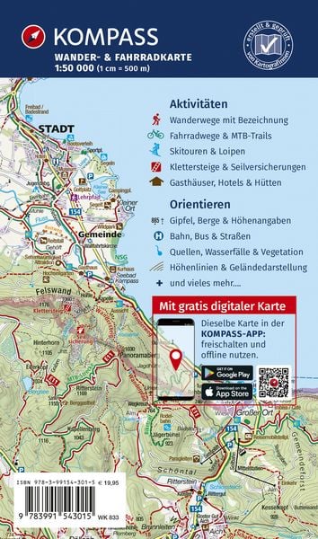 Produktbild: KOMPASS Wanderkarten-Set 833 Eifel (4 Karten) 1:50.000