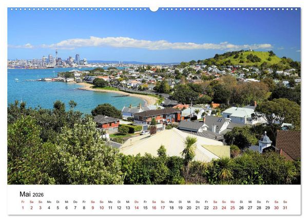 Produktbild: Auckland und Umgebung 2026 (hochwertiger Premium Wandkalender 2026 DIN A2 quer), Kunstdruck in Hochglanz