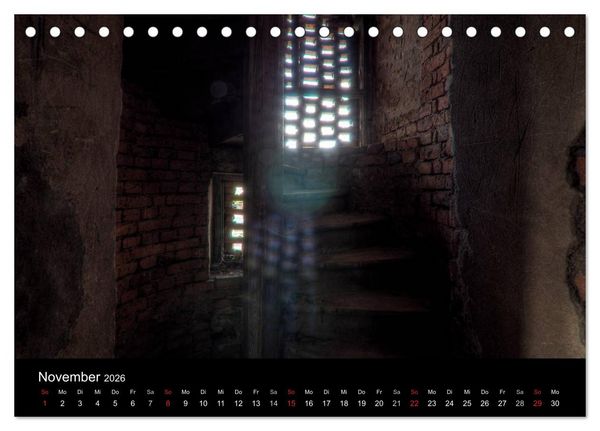 Produktbild: Verlassene Ort - Kirchen (Tischkalender 2026 DIN A5 quer), CALVENDO Monatskalender