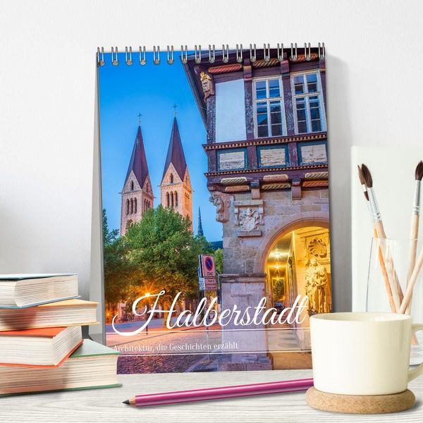 Produktbild: Halberstadt - Architektur, die Geschichten erz&auml;hlt (Tischkalender 2027 DIN A5 hoch), CALVENDO Monatskalender