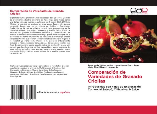 Produktbild: Comparaci&oacute;n de Variedades de Granado Criollas