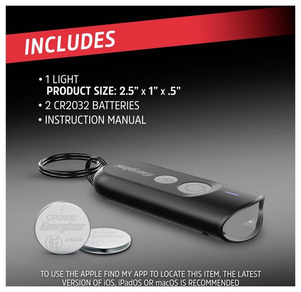 Produktbild: Energizer E304518300 LED Schl&uuml;sselleuchte batteriebetrieben 20lm 10h 22g