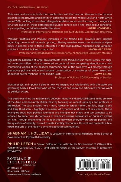 Produktbild: Political Identities and Popular Uprisings in the Middle East