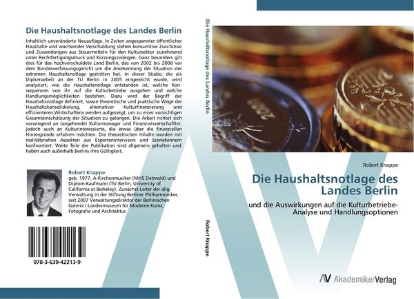 Produktbild: Die Haushaltsnotlage des Landes Berlin