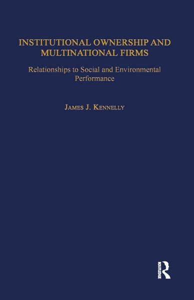 Produktbild: Institutional Ownership and Multinational Firms