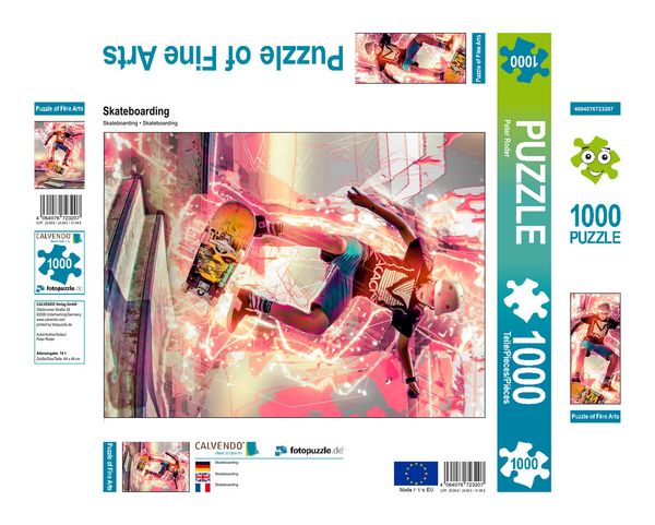 Produktbild: CALVENDO Puzzle Skateboarding 1000 Teile Lege-Gr&ouml;&szlig;e 480 x 640 cm Foto-Puzzle Bild von Peter Roder