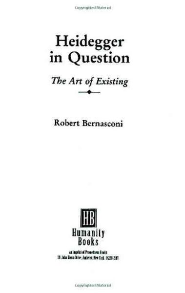 Produktbild: Heidegger in Question