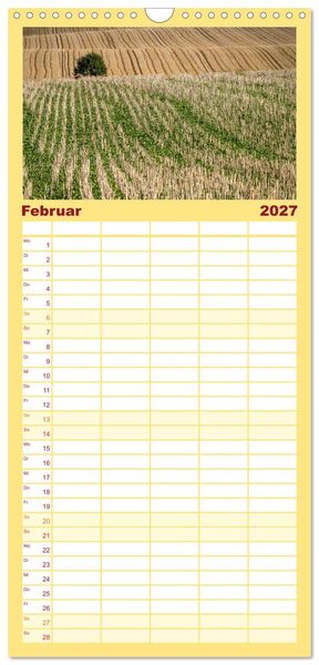 Produktbild: Familienplaner 2027 - Sch&ouml;ner Kraichgau mit 5 Spalten (Wandkalender, 21 x 45 cm) CALVENDO