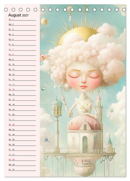 Produktbild: Tarot Wunderwelten. Surrealistische und magische Tarot-Kunst (Tischkalender 2027 DIN A5 hoch), CALVENDO Monatskalender