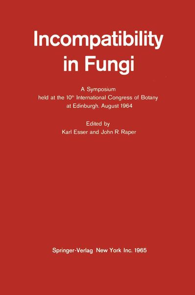 Produktbild: Incompatibility in Fungi