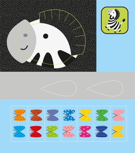 Das Verbastelbuch für die Allerkleinsten. Schneiden und Kleben. Zootiere