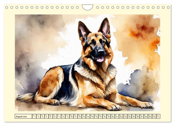 Produktbild: German Shepherds - classics around the globe (Wall Calendar 2026 DIN A4 landscape), CALVENDO 12 Month Wall Calendar