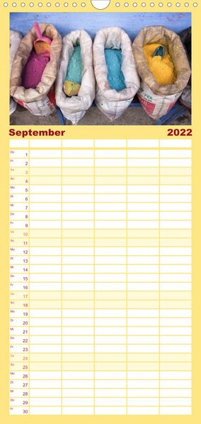 Produktbild: Familienplaner Chefchaouen - Blaue Stadt in Marokko (Wandkalender 2022 , 21 cm x 45 cm, hoch)