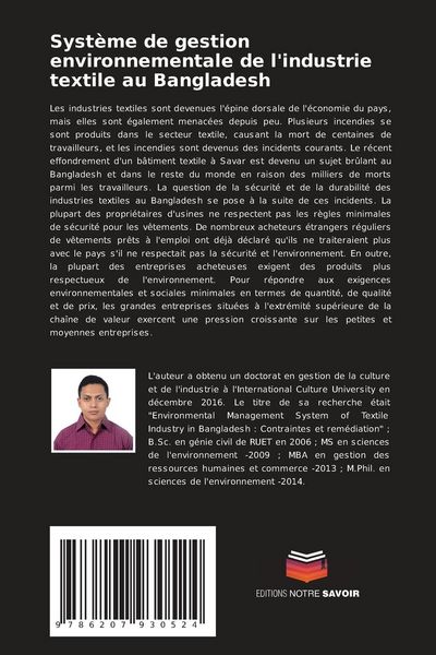 Produktbild: Syst&egrave;me de gestion environnementale de l'industrie textile au Bangladesh