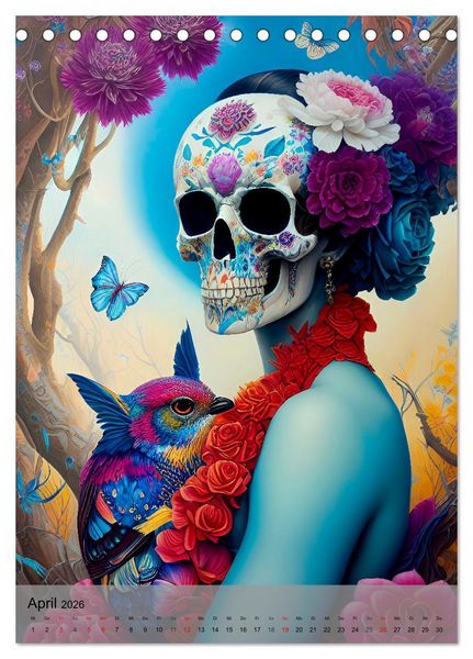 Produktbild: Beautiful Death (Tischkalender 2026 DIN A5 hoch), CALVENDO Monatskalender