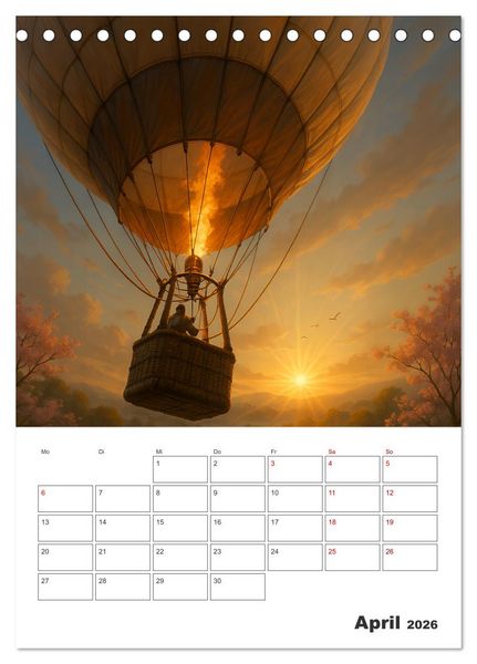 Produktbild: Im Reich des Windes (Tischkalender 2026 DIN A5 hoch), CALVENDO Monatskalender
