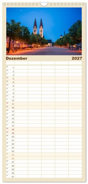 Produktbild: Familienplaner 2027 - Halberstadt Altstadtarchitektur unweit des Harzes mit 5 Spalten (Wandkalender, 21 x 45 cm) CALVENDO