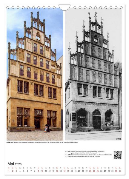 Produktbild: Bielefelder Fotomotive heute und damals mit historischen Ereignissen (Wandkalender 2026 DIN A4 hoch), CALVENDO Monatskalender