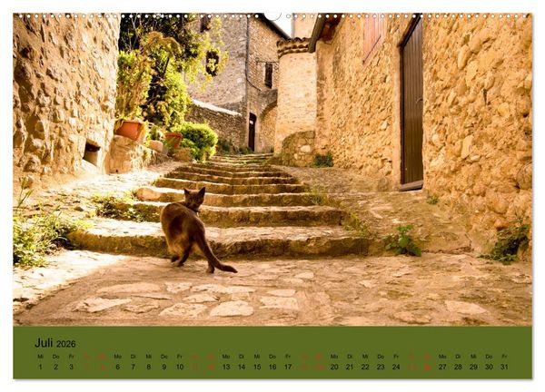 Produktbild: Dorfidyllen in Frankreich (hochwertiger Premium Wandkalender 2026 DIN A2 quer), Kunstdruck in Hochglanz