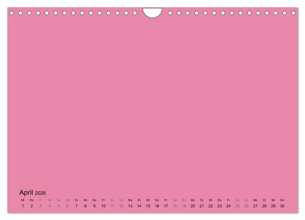 Produktbild: DIY Bastel-Kalender -Warme Pastell Farben- Zum Selbstgestalten (Wandkalender 2026 DIN A4 quer), CALVENDO Monatskalender