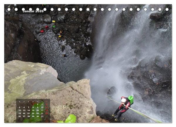Produktbild: Abenteuer Canyoning (Tischkalender 2026 DIN A5 quer), CALVENDO Monatskalender