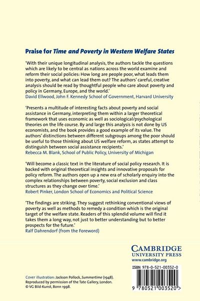 Produktbild: Time and Poverty in Western Welfare States