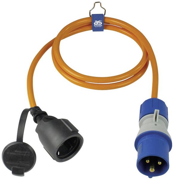 AS Schwabe 62435 Camping-CEE-Adapterkabel 16A 3polig 1St.