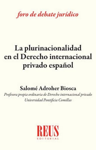 Produktbild: La plurinacionalidad en derecho internacional privado espa&ntilde;ol