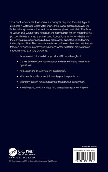 Produktbild: Math Problems in Water and Wastewater