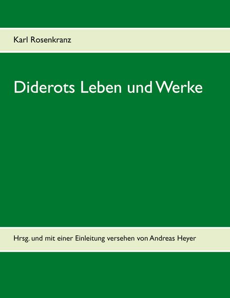 Produktbild: Diderots Leben und Werke