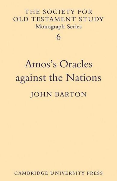 Produktbild: Amos's Oracles Against the Nations