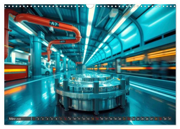 Produktbild: Magnetschwebetechnik (Wandkalender 2026 DIN A3 quer), CALVENDO Monatskalender