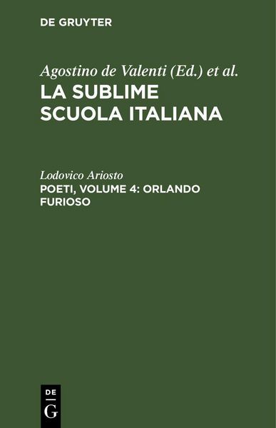 Produktbild: Poeti, Volume 4: Orlando furioso