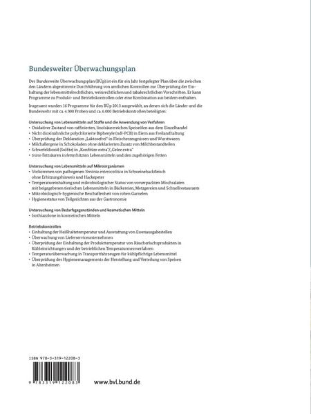 Produktbild: Berichte zur Lebensmittelsicherheit 2013
