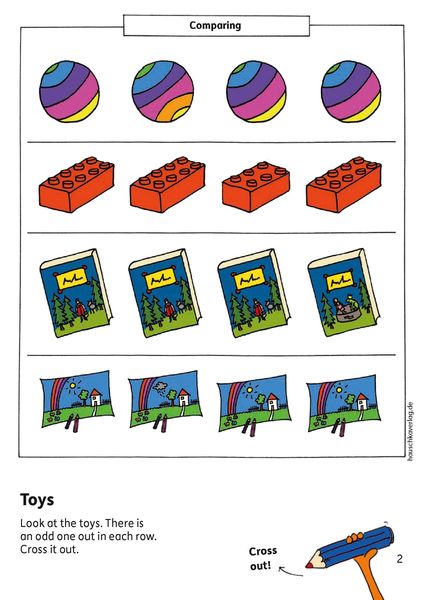 Preschool Activity Book for 5 Years - Boys and Girls - Concentration and perception
