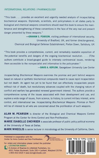 Produktbild: Incapacitating Biochemical Weapons