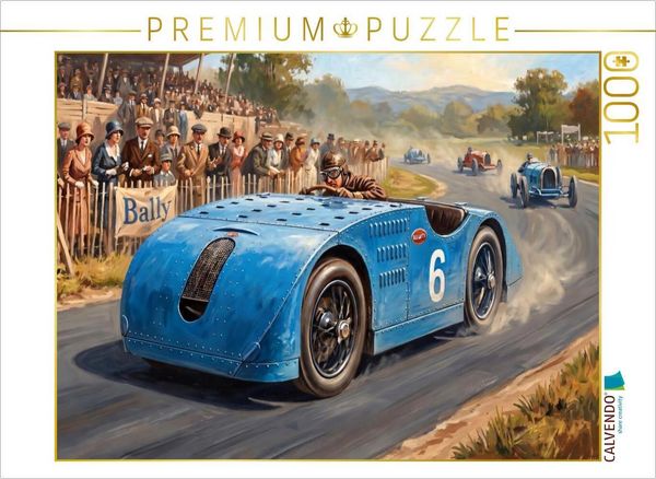 CALVENDO Puzzle Bugatti - Oldie mit Charme | 1000 Teile Lege-Größe 64 × 48 cm Foto-Puzzle für glückliche Stunden