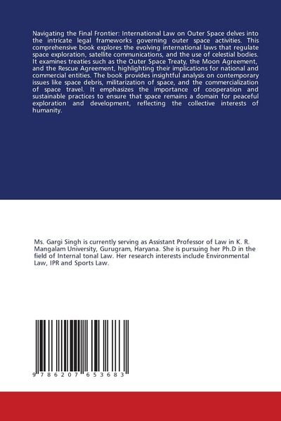 Produktbild: Navigating the Final Frontier: International Law on Outer Space