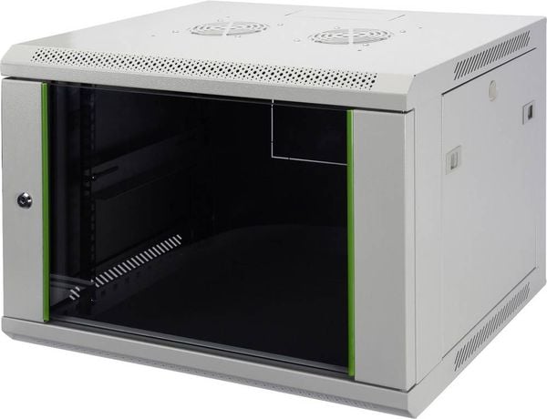 Produktbild: Digitus DN-19 07-U-EC 19 Zoll Wandgeh&auml;use (B x H x T) 600 x 416 x 450 mm 7 HE Lichtgrau (RAL 7035)